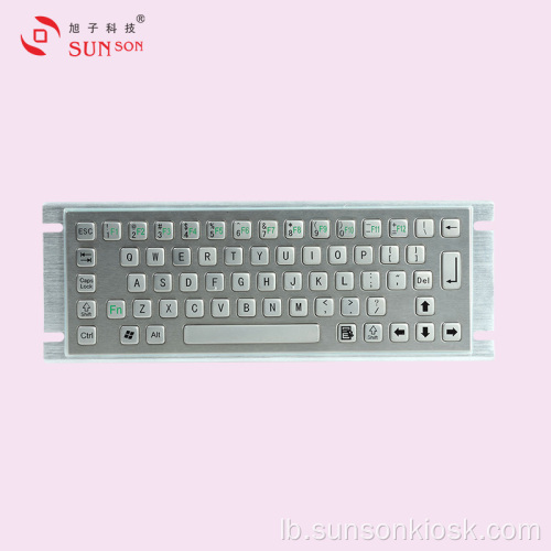 Robuste Metalic Tastatur fir Informatiounskiosk